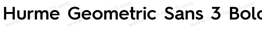 Hurme Geometric Sans 3 Bold字体转换